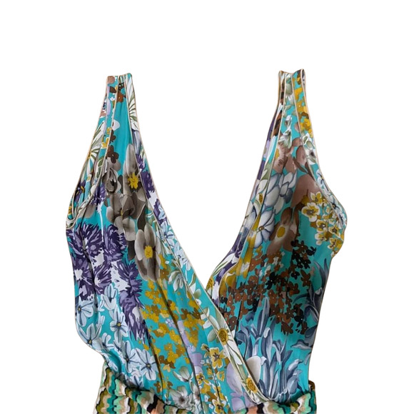 Missoni Made‎ in Italy Silk Knit Jumpsuit 2 in 1 Tube Top Floral Size 44 $3400 - Picture 3 of 6